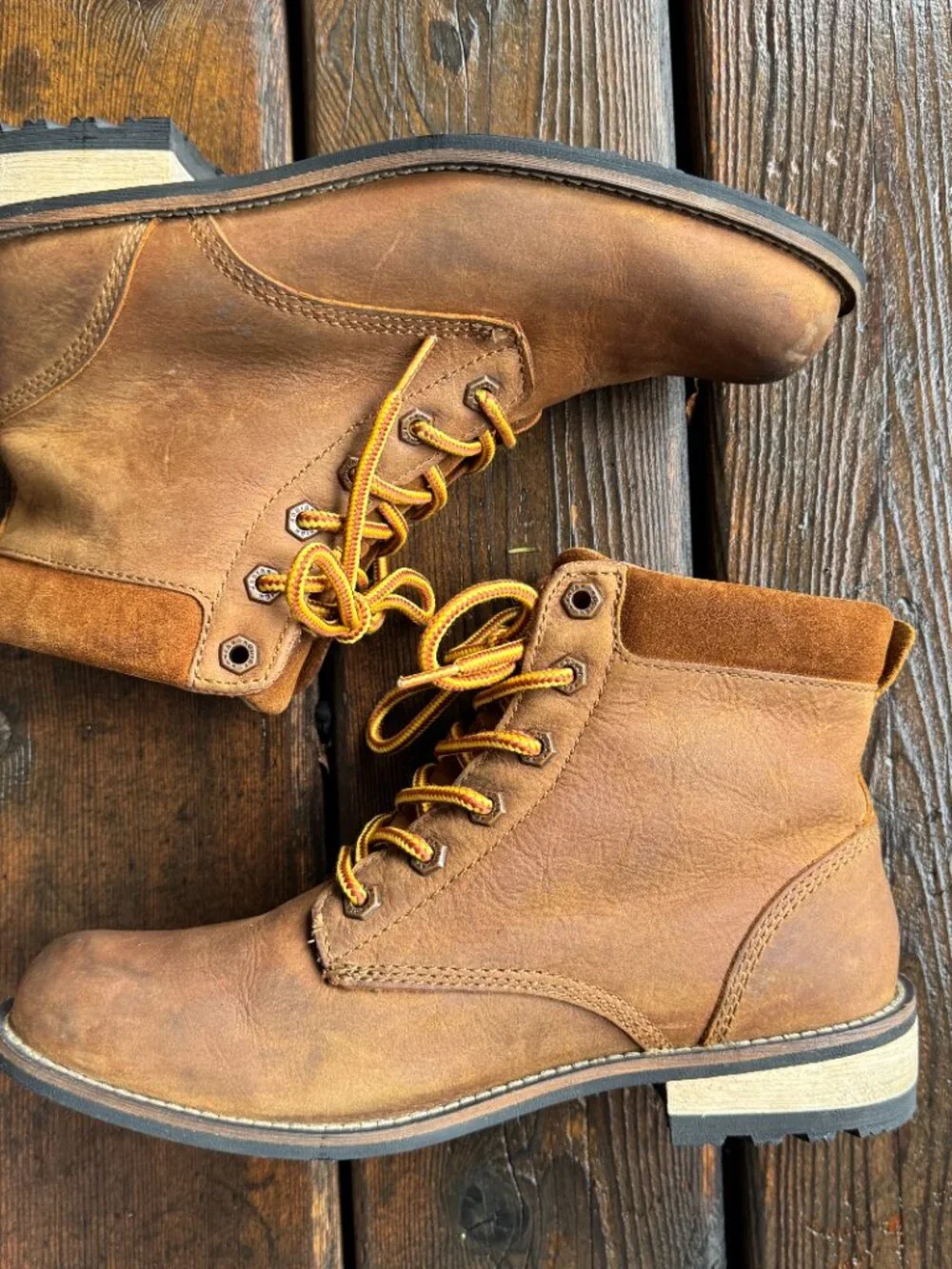 Kodiak Camel Color Waterproof Leather Lace Up Boots in Women's 9 - Picture 3 of 11